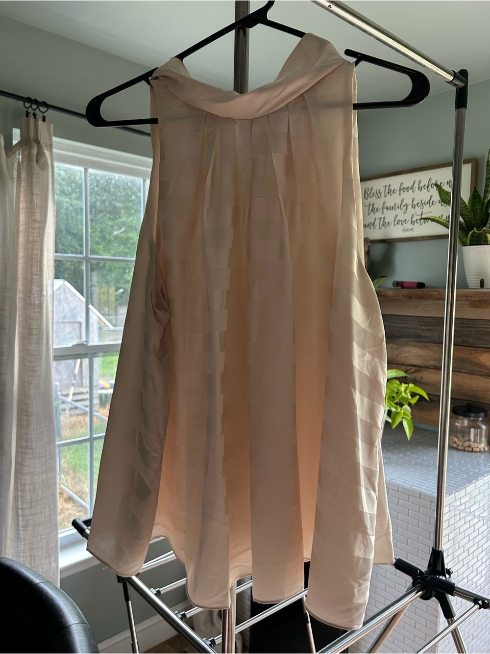 DO+BE Pleated A-Line Tank Top in Cream